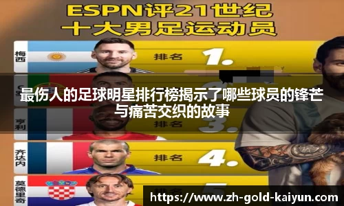 最伤人的足球明星排行榜揭示了哪些球员的锋芒与痛苦交织的故事